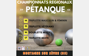 Championnats régionaux du 14 au 17 Mai 2026